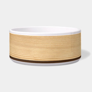 Comedero Abstracto Tazón de textura de madera - Grano artís