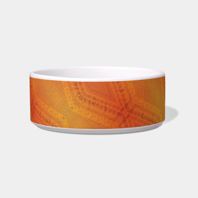 Comedero Aceptación | Patrón de Shibori Amarillo Naranja Ro (Frente)