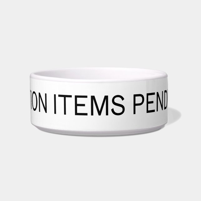Comedero Action Items Pending | Modern Ceramic Pet Bowl (Frente)