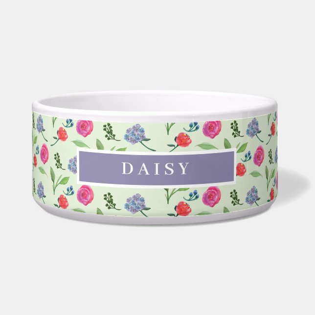 Comedero Acuarela Floral (Frente)