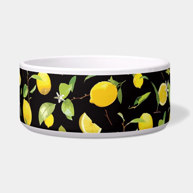 Comedero Acuarela Limón y Hojas (Frente)