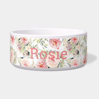 Comedero Acuarela moderna floral botánica