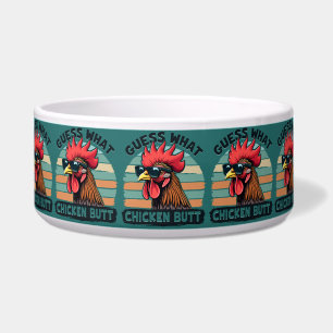 Comedero Adivina Qué Trasero De Pollo Divertido Gallo Retro