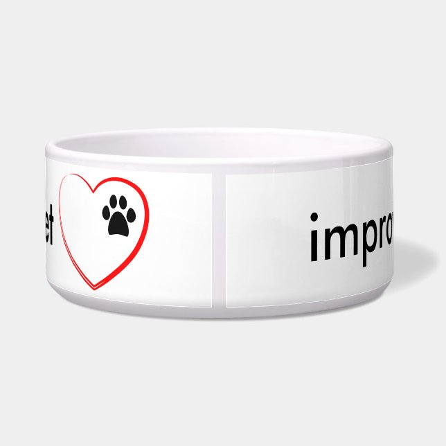 Comedero Adopción del mascota (Espalda)