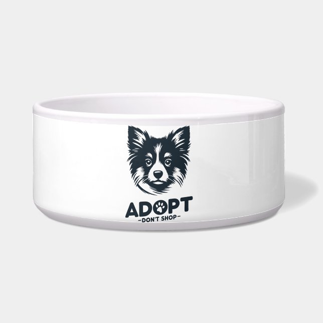 Comedero Adopta no compres 3 (Frente)