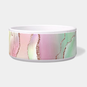 Comedero Agate de sandía   Neo Mint Green y Cassis Pink