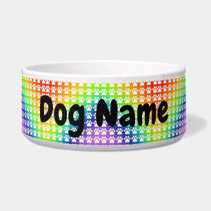 Comedero Agregar nombre de perro al diseño de las pinturas 