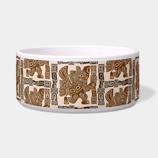 Comedero Águila azteca guerrera arte tribal antiguo (Frente)