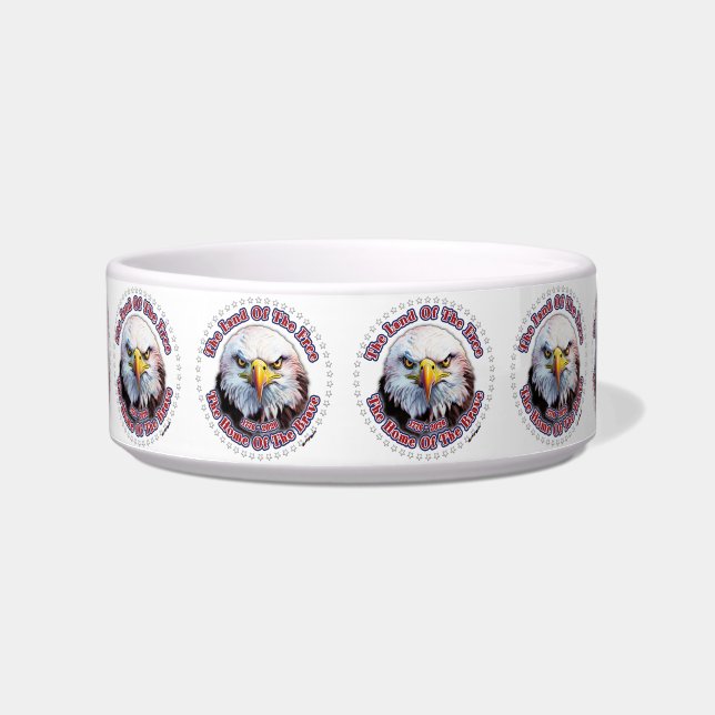Comedero Águila Marrón Diseño Múltiple (Frente)