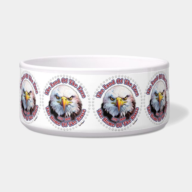 Comedero Águila Marrón Diseño Múltiple (Frente)