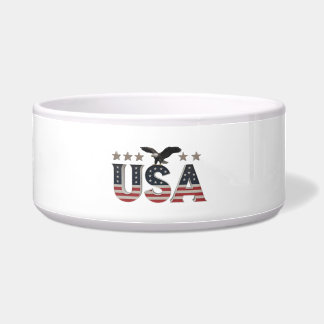 Comedero Águila Patriótica de Estados Unidos + diseño de ba
