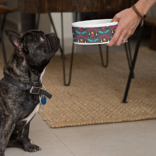 Comedero Ahogado por tu amor Sugar Skull Dog