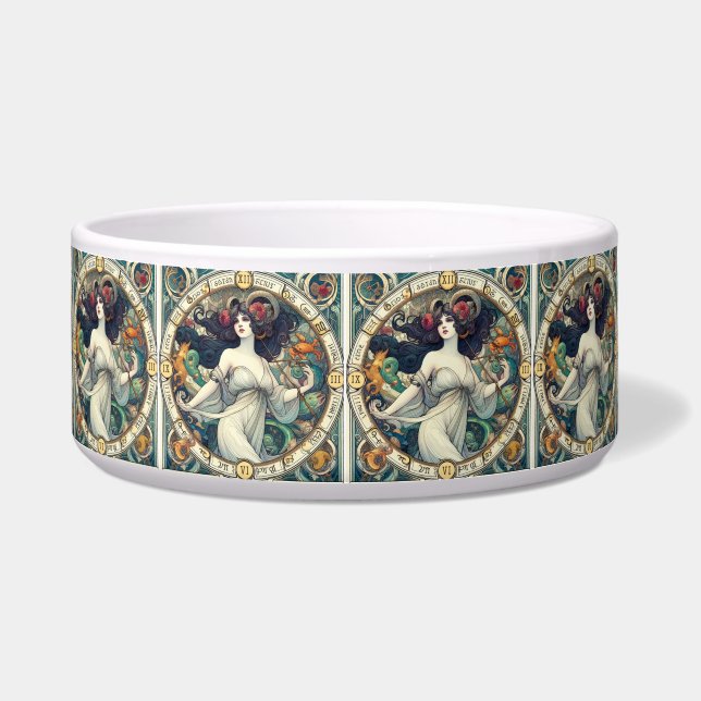 Comedero AI asistió al diseño Art Deco Bowl de lady (Frente)