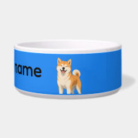 Akita Feliz de Anime y nombre de perro personaliza
