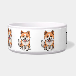 Comedero Akita Lindo Personalizado