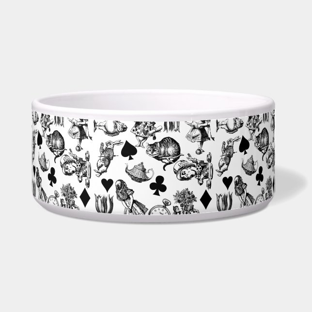 Comedero Alice White Rabbit Wonderland Cheshire Cat (Frente)