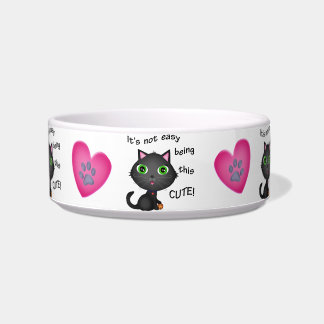Comedero Alimento para animales lindo del gato/cuenco