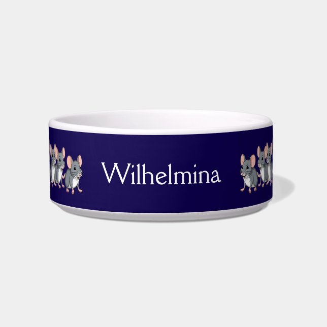 Comedero Alimento para gato personalizado de ratones bailar (Frente)