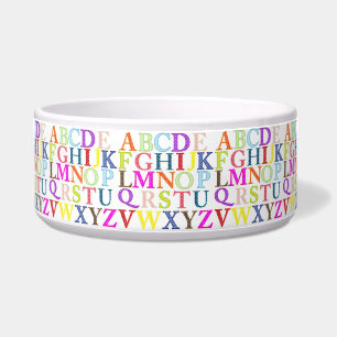 Comedero Alphabet Pet Bowl