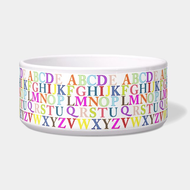 Comedero Alphabet Pet Bowl (Frente)
