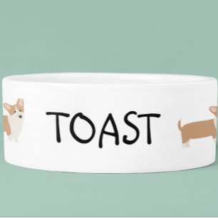 Comedero Amante de Corgi Personalizado