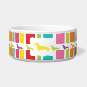 Comedero Amantes del Dachshund del arco iris
