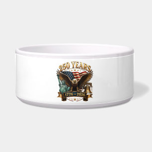 Comedero Americano 250 Aniversario USA Patriótico 4 de Juli