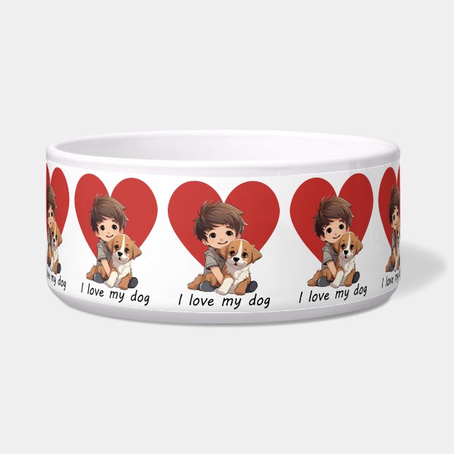 Comedero Amo a los perros (Frente)