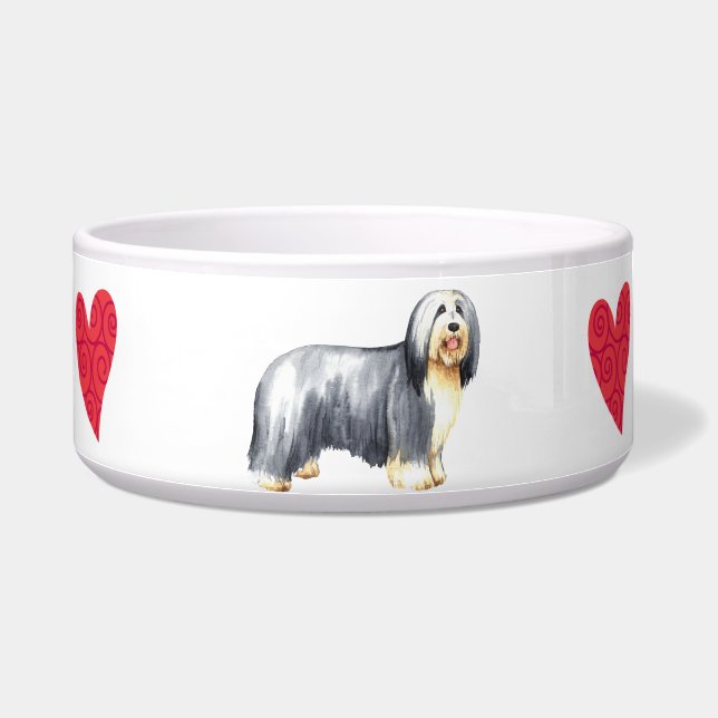 Comedero Amo a mi Collie con barba (Derecha)