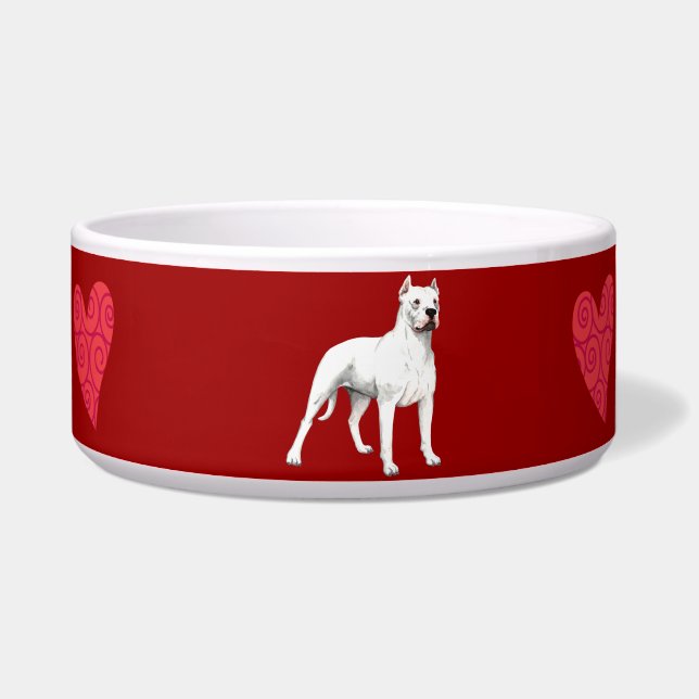 Comedero Amo a mi Dogo Argentino (Derecha)