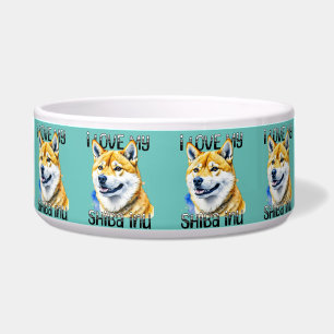 Comedero Amo a mi Shiba Inu   Dueño de perro 