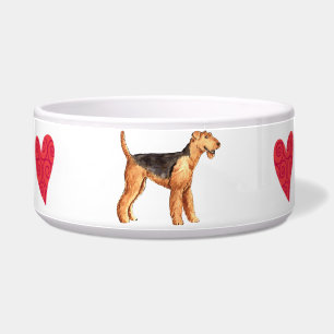 Comedero Amo mi Airedale