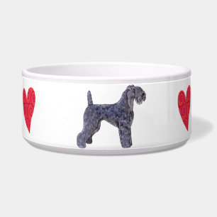Comedero Amo mi azul de Kerry Terrier