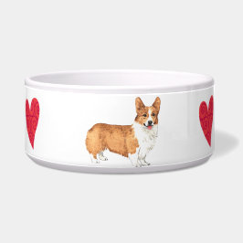 Comedero Amo mi Corgi Galés del Pembroke