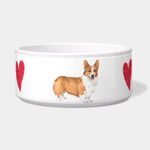 Comedero Amo mi Corgi Galés del Pembroke