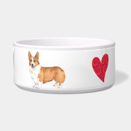 Comedero Amo mi Corgi Galés del Pembroke