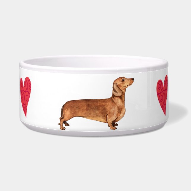 Comedero Amo mi Dachshund (Derecha)