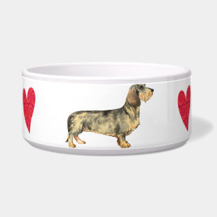 Comedero Amo mi Dachshund Wirehaired