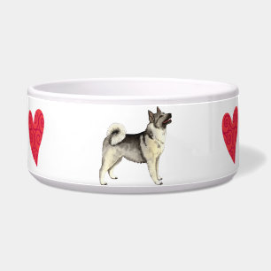 Comedero Amo mi Elkhound noruego