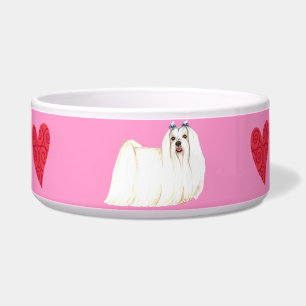 Comedero Amo mi maltés