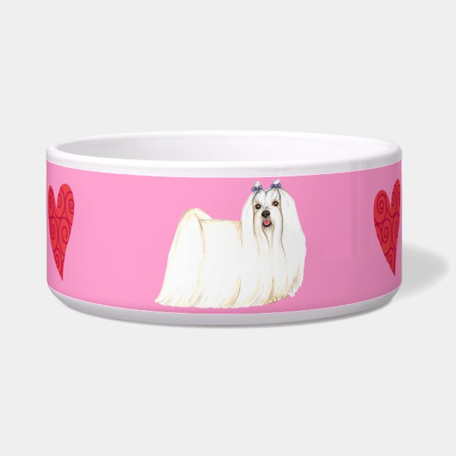 Comedero Amo mi maltés (Derecha)