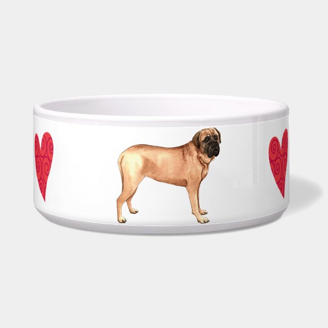 Comedero Amo mi Mastiff (Derecha)