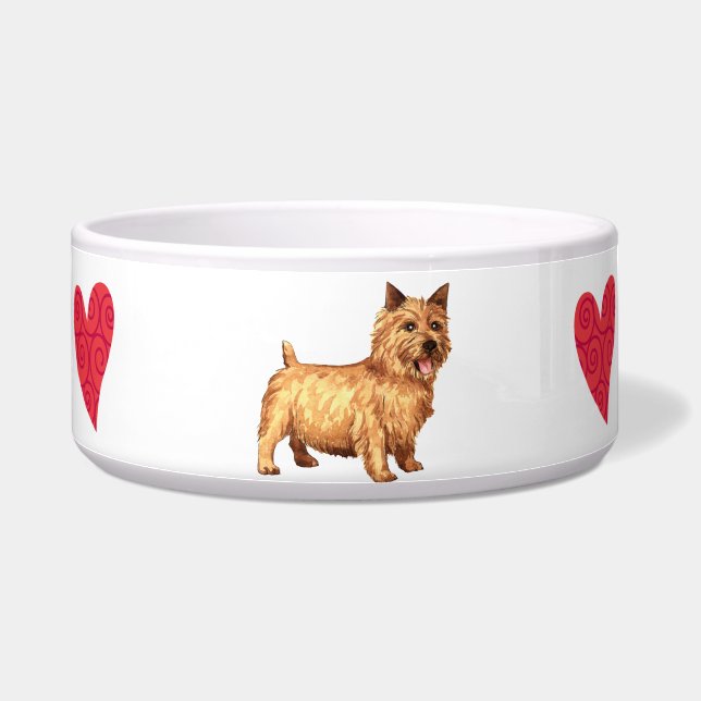 Comedero Amo mi Norwich Terrier (Derecha)