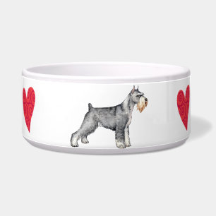 Comedero Amo mi Schnauzer estándar