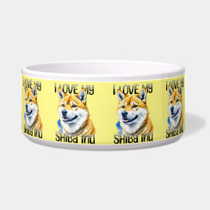 Comedero Amo Mi Shiba Inu Propietario de perros