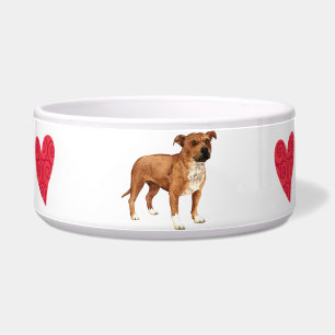 Comedero Amo mi Staffordshire bull terrier