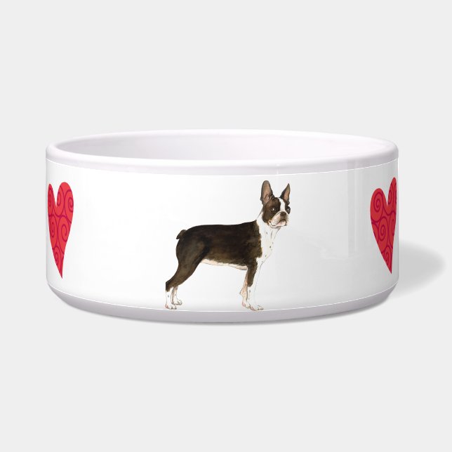 Comedero Amo mi Terrier de Boston (Derecha)
