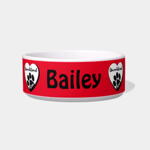 Comedero Amor incondicional 2 Tazón cerámica para mascotas