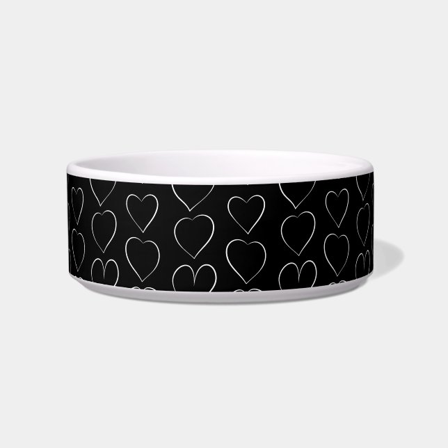 COMEDERO AMOR ROMÁNTICO CORAZÓN NEGRO (Frente)