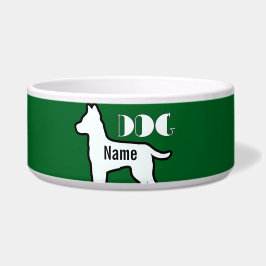 Comedero Añadir el nombre del perro al Mascota verde de Dk